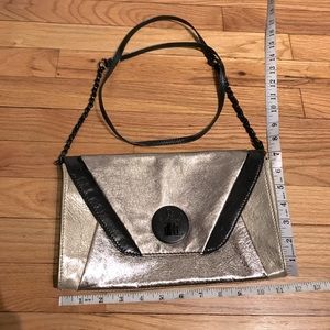 Metallic Colorblock y2k clutch messenger crossbody envelope minimalist whimsy